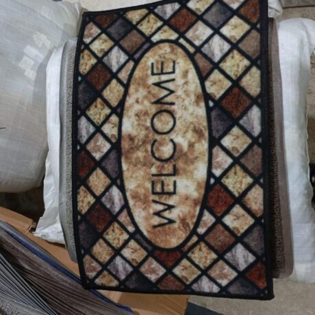 Brown Color Welcome Name Doormats
